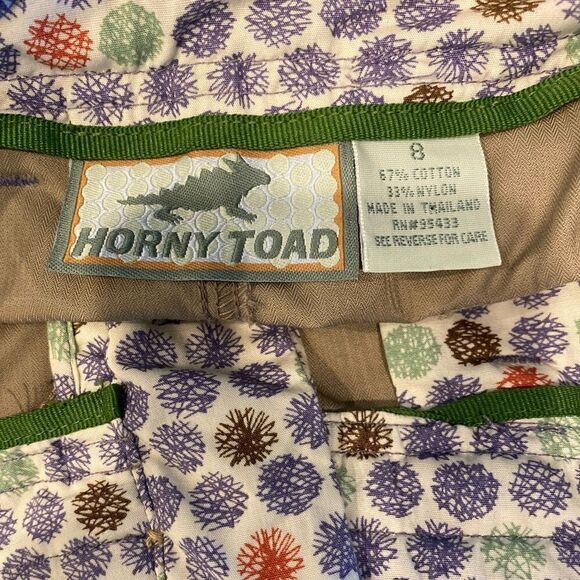 Horny Toad Sz 8 Khaki Outdoor Hiking Camping Pocket Lightweight Crop Pants - Picture 7 of 8